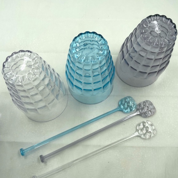 Guzzini Pitcher, Cups, and Swizzle Sticks - Picture 5 of 9